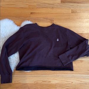 Cropped crewneck